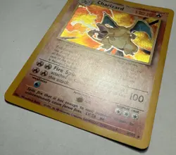 Charizard - 4/102 Base Set Unlimited Holo Rare Pokemon - Moderately Played - Image 4