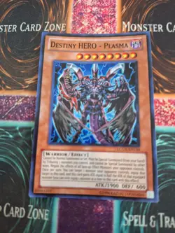 Yugioh Destiny HERO - Plasma LCGX-EN134 Super Rare 1st Edition Near Mint - Image 1
