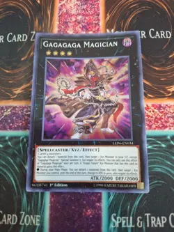 Yugioh Gagagaga Magician LED6-EN034 Super Rare 1st Edition Near Mint - Image 1