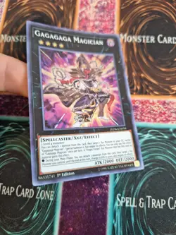 Yugioh Gagagaga Magician LED6-EN034 Super Rare 1st Edition Near Mint - Image 2