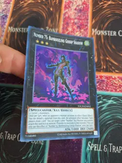 Yugioh Number 75: Bamboozling Gossip Shadow TOCH-EN052 Super Rare Unlimited NM - Image 2