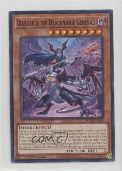 Diabolica the Draconique General 1st Ed. YuGiOh Duelist Nexus #DUNE-EN096 - Image 1