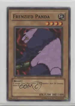 Frenzied Panda 1st Ed. YuGiOh Legend of Blue Eyes White Dragon #LOB-081 2002 - Image 1