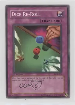 Dice Re-Roll 1st Ed. YuGiOh Dark Crisis #DCR-100 2003 - Image 1