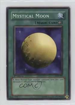 Mystical Moon 1st Ed. YuGiOh Legend of Blue Eyes White Dragon #LOB-094 2002 - Image 1