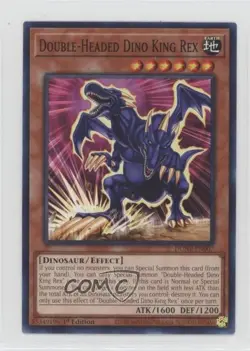 Double-Headed Dino King Rex 1st Ed. YuGiOh Duelist Nexus #DUNE-EN007 - Image 1