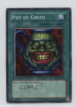 Pot of Greed 1st Ed. YuGiOh Blaze Destruction Structure Deck #SD3-EN019 2005 - Image 1