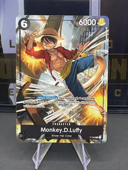 One Piece Monkey D Luffy Card #P -035 Pillars Of Strength Pre-Release Event - Image 1