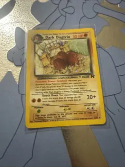 Dark Dugtrio 6/82 Team Rocket Set Holo Rare Vintage Pokemon Card - NM - Image 1
