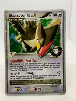 Staraptor FB LV X Double Swirl Holo 147/147 Supreme Victors 2009 Pokemon Card - Image 1