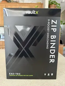 VaultX Premium Exo-TecR Zip Binder - 9 Pocket Trading Card Holds 360 - SEALED - Image 1