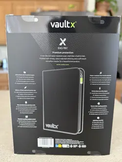 VaultX Premium Exo-TecR Zip Binder - 9 Pocket Trading Card Holds 360 - SEALED - Image 2