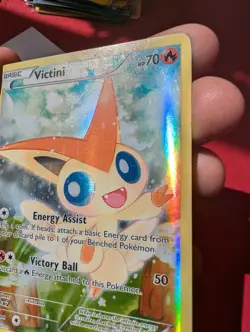Victini XY117 Promo Full Art Holo Pokemon Card Excellent Condition - Image 3