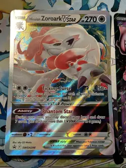 POKEMON TCG JUMBO SIZE CARDS LOT VSTAR/EX HISUIAN ZORORARK, MEWTWO, LUCARIO - Image 2