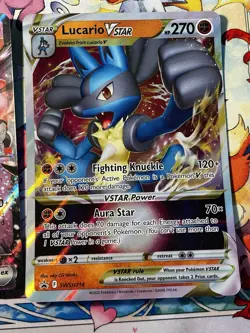 POKEMON TCG JUMBO SIZE CARDS LOT VSTAR/EX HISUIAN ZORORARK, MEWTWO, LUCARIO - Image 4