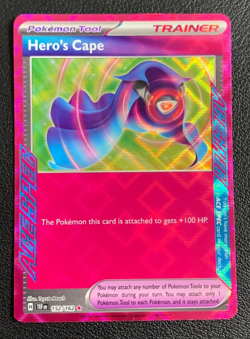 Hero's Cape 152/162 Temporal Forces ACE SPEC Rare Pokemon TCG Card NM - Image 1