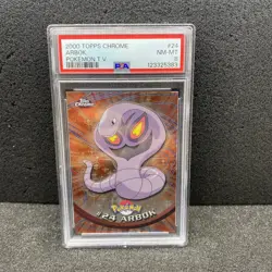 Topps Pokemon card 1999 Arbok #24 holo PSA 8 - Image 1