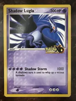 Pokemon XD Gales of Darkness Shadow Lugia Jumbo Promo Card 2005 - Image 1