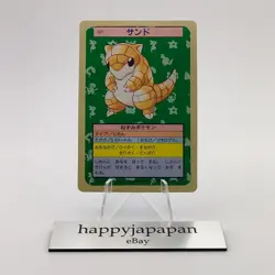 Pokemon Cards Bandai Topsun Sandshrew No.027 Blue Back 1997 VG Japanese g59 - Image 1