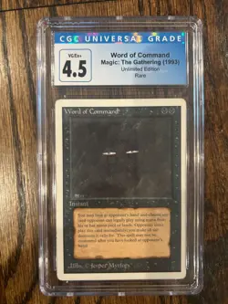 MTG - Word of Command Unlimited Edition Regular - CGC Graded - 4.5 - Image 1