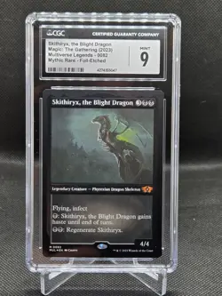 MTG Multiverse Legends Foil-Etched Skithiryx, the Blight Dragon 0082 CGC Mint 9 - Image 1