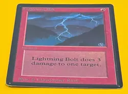 MTG LIGHTNING BOLT Beta (OldManMTG 010-676) - Image 5