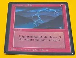 MTG LIGHTNING BOLT Beta (OldManMTG 010-677) - Image 5