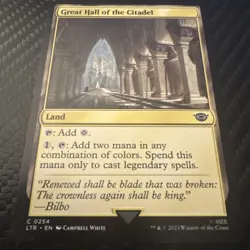 MTG - Great Hall of the Citadel - Non-Foil - #254 - Lord Of The Rings - NM - Image 1