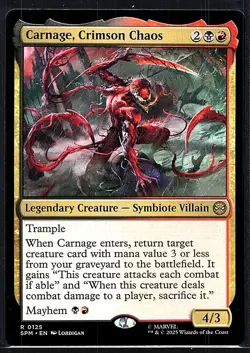 Carnage, Crimson Chaos R Marvel's Spider-Man 125 NM Normal - Image 1