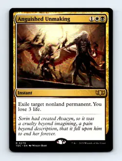 #279 2025 Tarkir: Dragonstorm Commander TDC Anguished Unmaking Rare - Image 1
