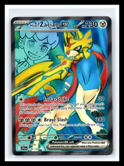 💥 Pokemon Hop's Zacian EX 176/159 Sv09: Journey Together Holo 2025 - Image 1