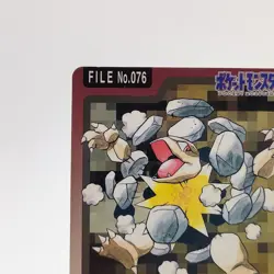 Pokemon Cards Bandai Carddass Golem File No.076 1997 VG Japanese g70 - Image 2