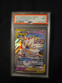 2019 POKEMON SUN & MOON COSMIC ECLIPSE #75 SOLGALEO & LUNALA GX COSMIC ECLIPSE - Image 4