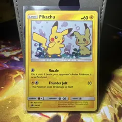 2019 Pokemon Pikachu SM162 Sun & Moon Team Up Blister Promo English Near Mint - Image 1