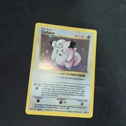 1999 Clefairy Shadowless Base Set Holo MP 5/102 WOTC Pokemon Tcg - Image 2