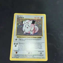 1999 Clefairy Shadowless Base Set Holo MP 5/102 WOTC Pokemon Tcg - Image 4
