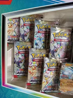 Pokemon Prismatic Evolutions Lucario EX & Tyranitar EX Premium Collection CHAMx5 - Image 3