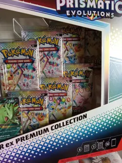 Pokemon Prismatic Evolutions Lucario EX & Tyranitar EX Premium Collection CHAMx5 - Image 4