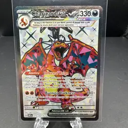 Pokemon TCG Obsidian Flames Charizard EX 215/197 Ultra Rare Near Mint Condition - Image 1