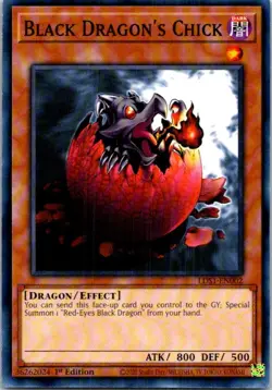 Black Dragon's Chick LDS1-EN002 Yu-Gi-Oh! Near Mint 1st Edition - Image 1