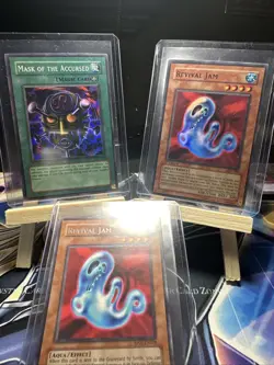 Yugioh LON-019 / LON-006 Mask Of The Accursed & Revival Jam MINTY! 1st Edition - Image 1