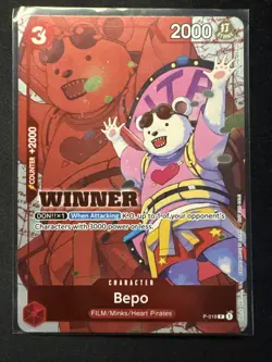 Bepo (Winner Pack Vol. 7) P-019 One Piece Promotion Cards Foil - Image 1