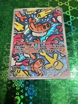 Pokemon TCG Tatsugiri S&V Twilight Masquerade Illustration Rare Card 186/167 - Image 1
