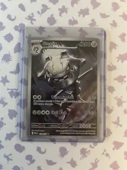 Pokemon Mega Evolution Steelix 150/132 Full Art Illustration Rare Card, NM - Image 1