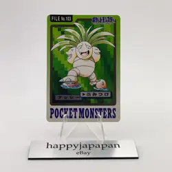 Pokemon Cards Bandai Carddass Exeggutor File No.103 1997 VG Japanese g82 - Image 1