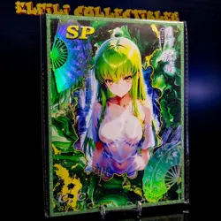 C.C. SP A5 Premium Waifu Trading Card Oversized Board Acrylic Glitter Code Geass - Image 2