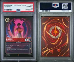 Aladdin Misleading 16/35 Disney Lorcana Card Jafar Palace Heist PSA 10 POP 2 - Image 3