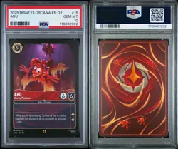 Abu Cheeky Phantasm Disney Lorcana Card Jafar Palace Heist Aladdin PSA 10 POP 1 - Image 3