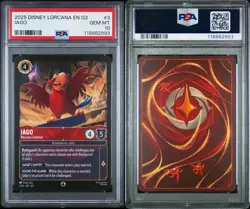 Iago Raucous Lookout Disney Lorcana Card Jafar Palace Heist Aladdin PSA 10 POP 1 - Image 3