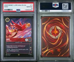 Iago Crown Seeker 11 Disney Lorcana Card Jafar Palace Heist Aladdin PSA 10 POP 1 - Image 3